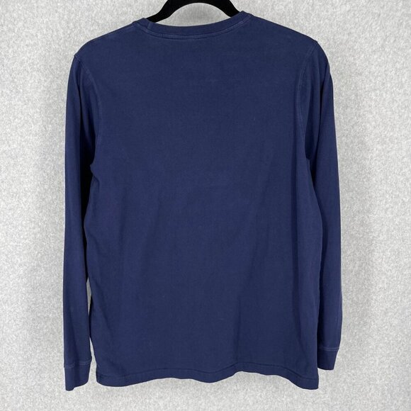 LL Bean Mens Long Sleeve Bean Boot Graphic Shirt Size L Tall Blue Outdoor GORP - Picture 3 of 10